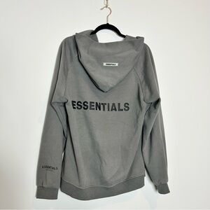 Fear of God ESSENTIALS Classic Full Zip-Up Hoodie Gray